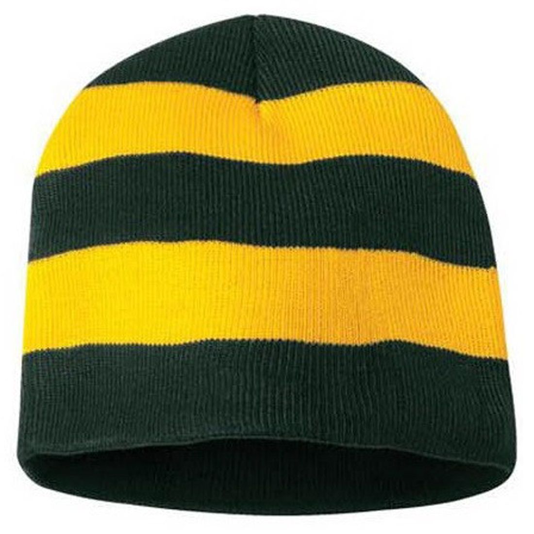 Sombreros de punto de rugby personalizados con etiqueta tejida