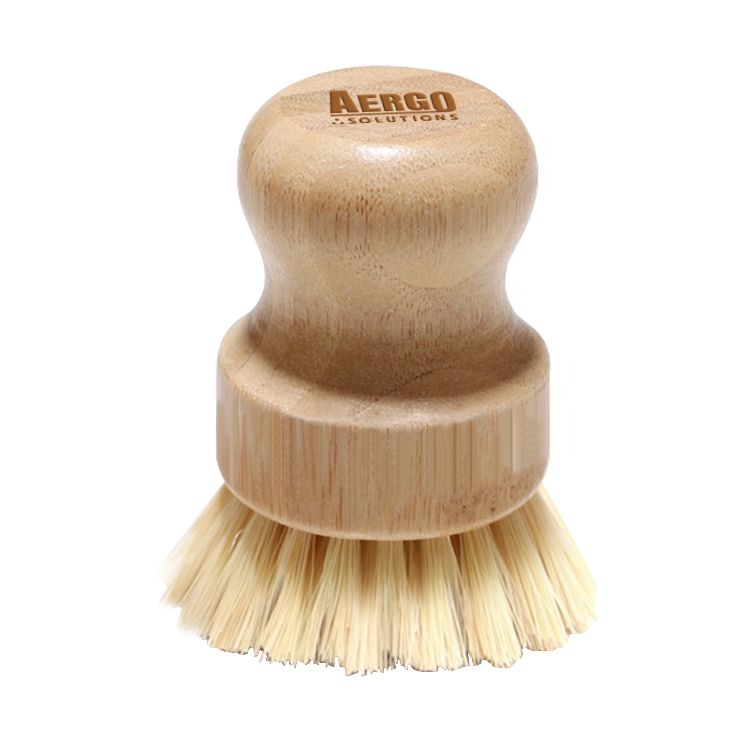 Cepillo para fregar platos de bambú personalizado