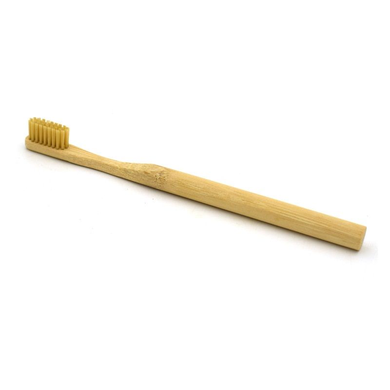 Cepillo de dientes de bambú personalizado para adultos con mango de color