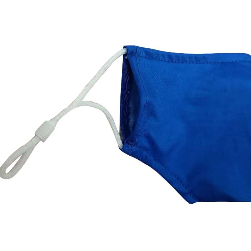 Mascarilla de tela sedosa y transpirable con impresión personalizada de 2 capas a todo color con bolsillo de filtro