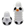 Botella de agua plegable de plástico personalizada para deportes de fútbol - 13.5 oz