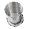 Taza de agua plegable personalizada de acero inoxidable con mosquetón - 8.5 oz.
