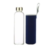 Botellas de agua de vidrio personalizadas con bolsa de transporte - 18 oz