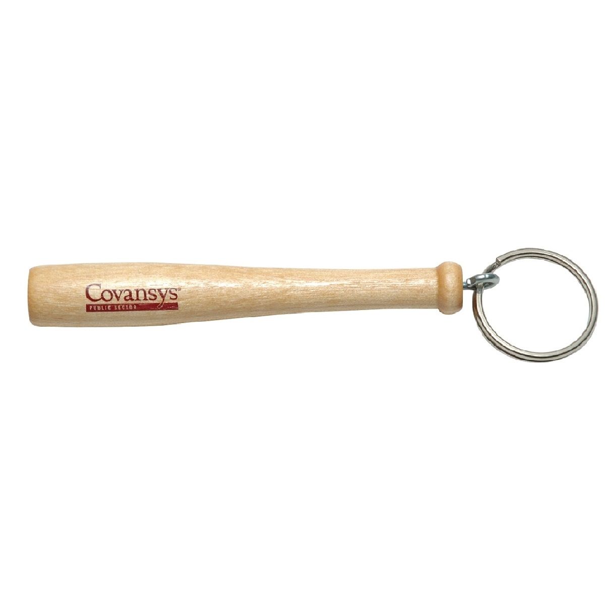 Mini llavero personalizado de madera con bate de béisbol liso