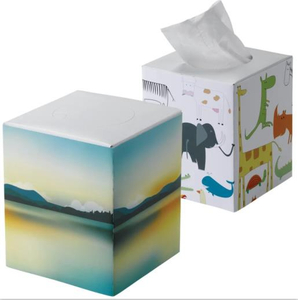 Caja de pañuelos de cubo personalizada
