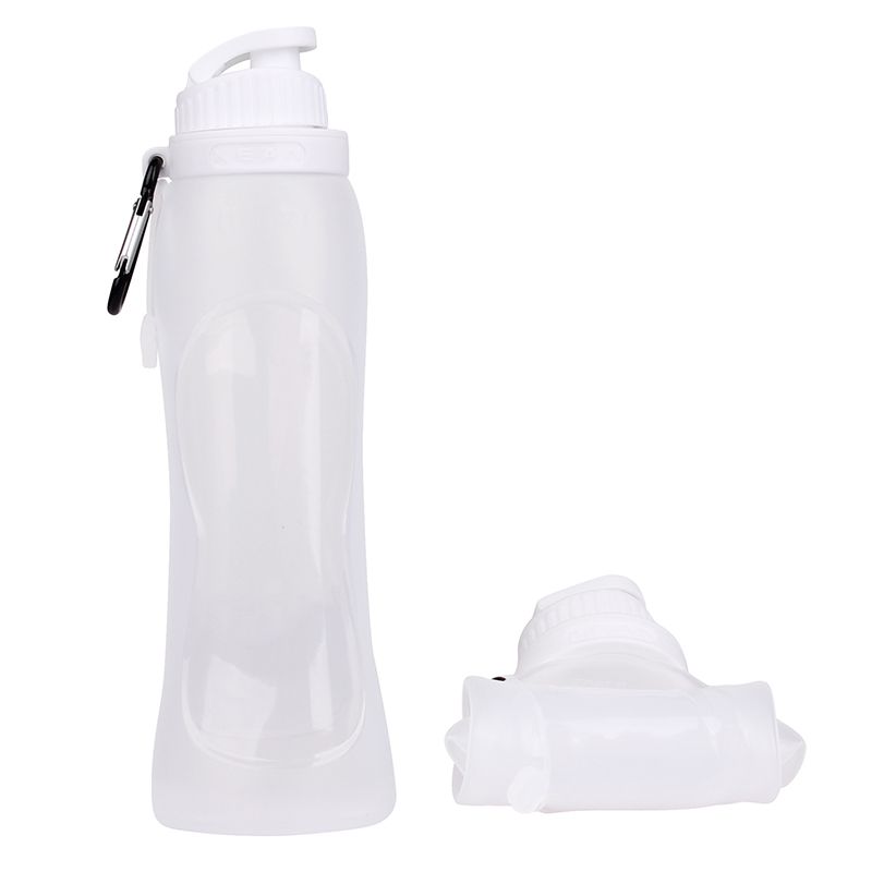 Botella de agua plegable de silicona suave personalizada - 17 oz
