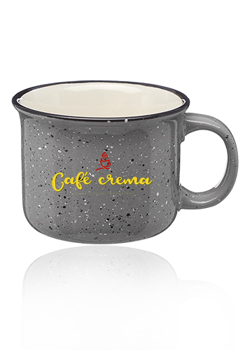 8 oz.Tazas de café de cerámica de fogata de Bijou