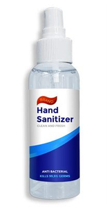 Botella de spray desinfectante de manos y superficies de 100 ml