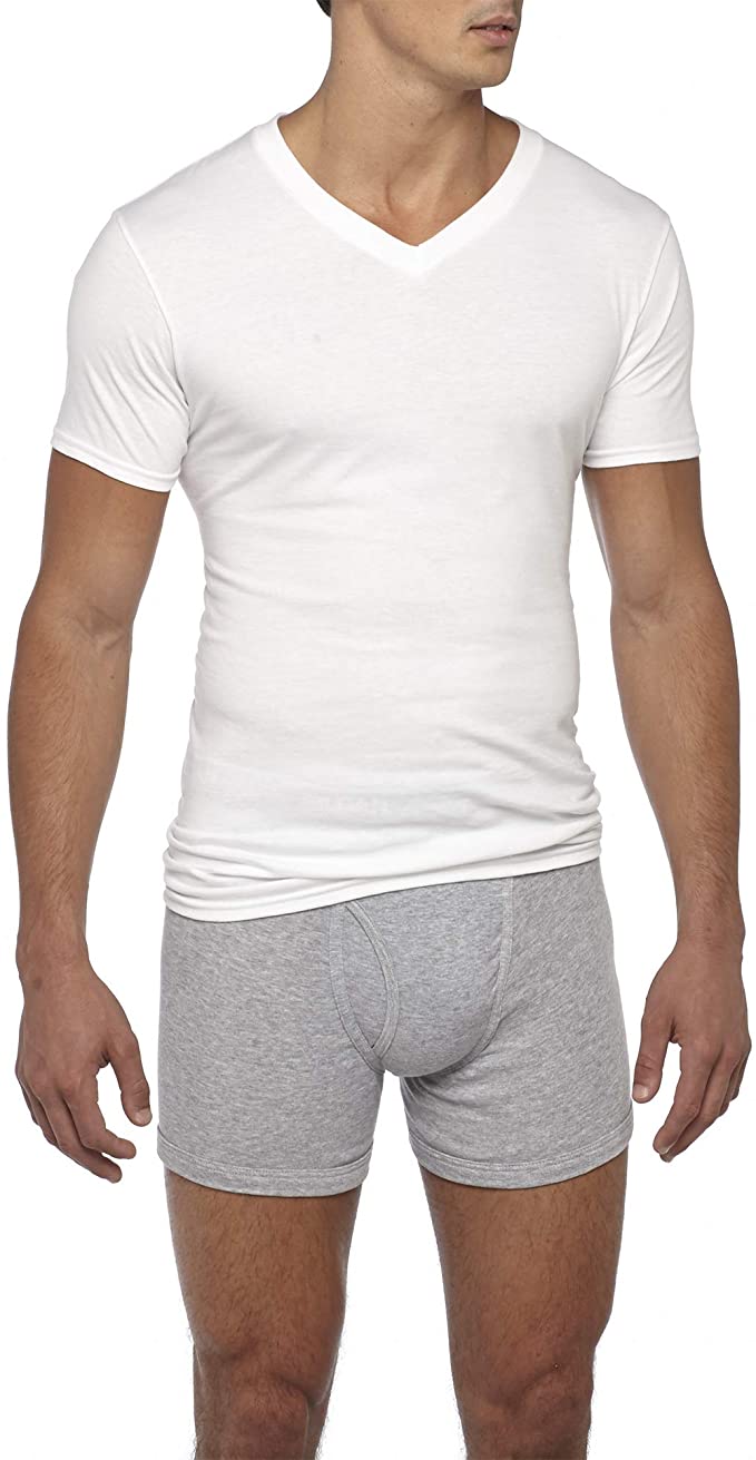 Camisetas de cuello en V para hombres