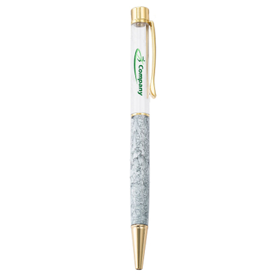 Bolígrafo de metal de cristal colorido promocional