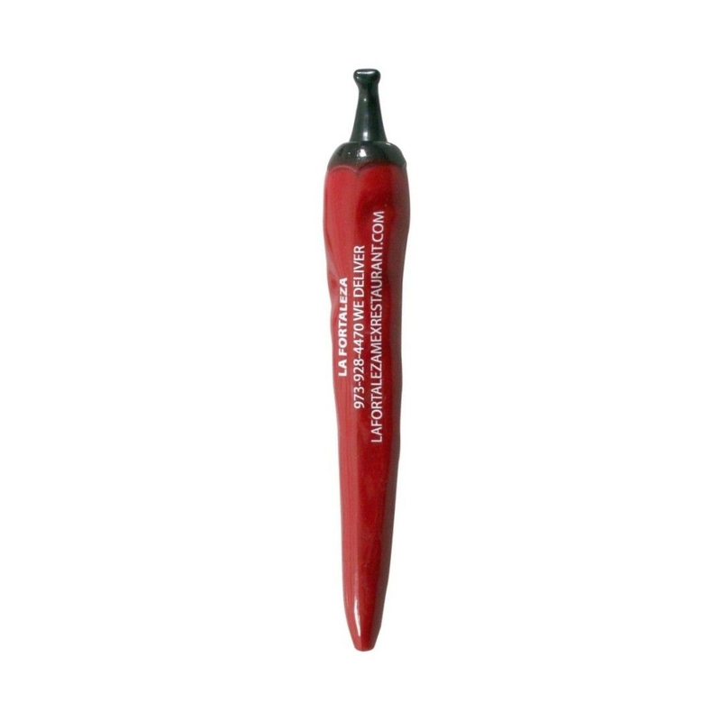 Bolígrafo personalizado con forma de ají rojo