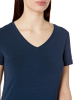 Camiseta de cuello en V de manga corta con ajuste clásico de las mujeres