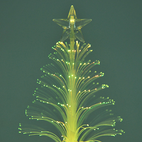 Árbol de Navidad de fibra óptica con luz LED
