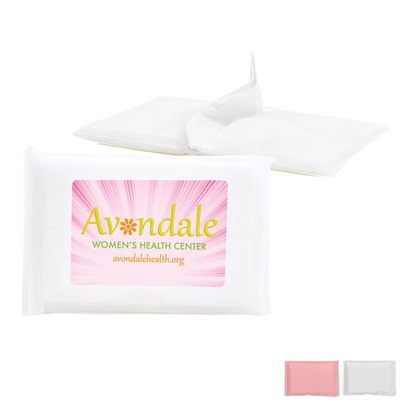 Paquete de pañuelos para concienciar sobre el cáncer de mama con etiqueta a todo color / 10 unidades