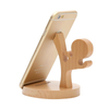 Soporte divertido de madera personalizado para teléfono celular Kung Fu Kid
