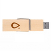 Unidad flash USB de madera en forma de pinza de ropa personalizada