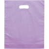 Bolsa de plástico promocional esmerilada con asa troquelada - 12 "wx 15 " hx 3 "d