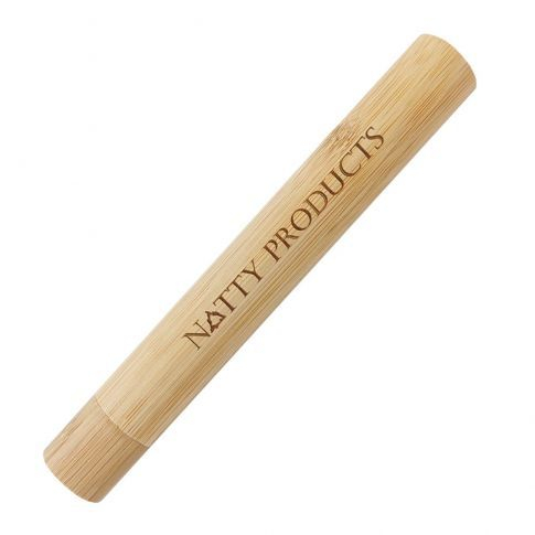 Estuche de cepillo de dientes de tambor de bambú personalizado