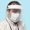 Protector facial de vinilo con banda elástica