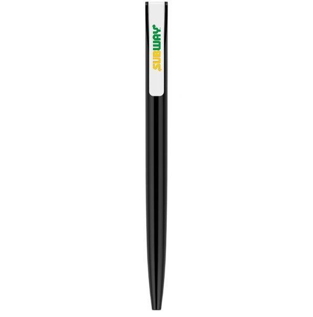 Clip blanco transparente Pens personal de bolígrafo