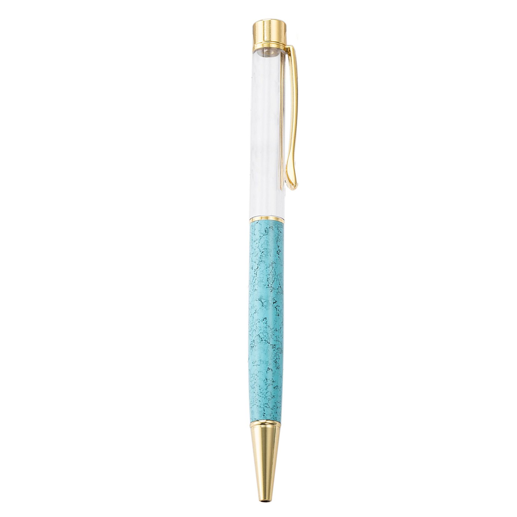Bolígrafo de metal de cristal colorido promocional