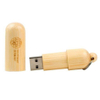 Unidad flash USB de madera con forma de cápsula personalizada