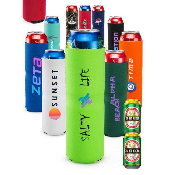 Enfriadores de latas plegables Tall Boy personalizados a todo color
