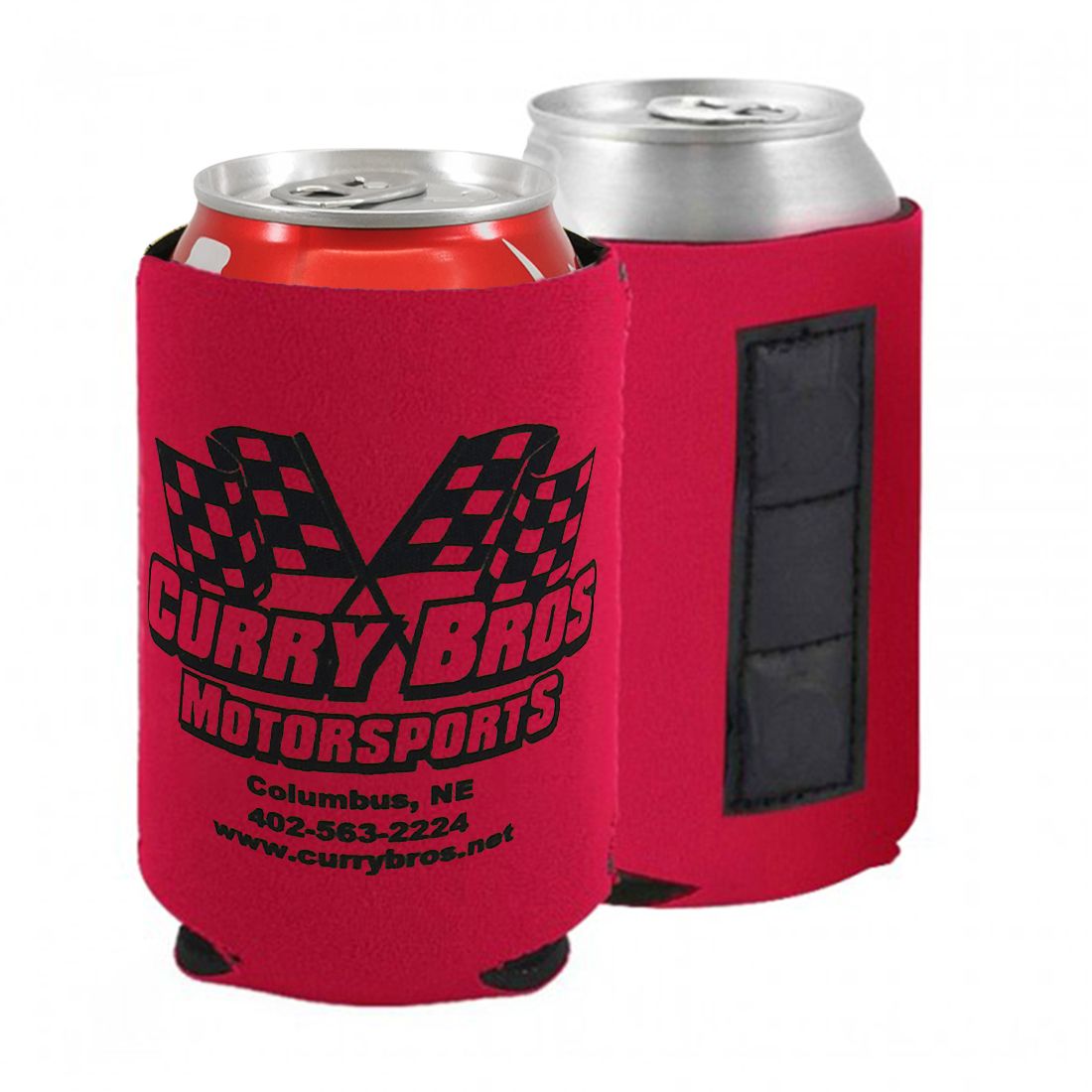 Enfriador de latas de neopreno plegable personalizado a todo color - Magnético
